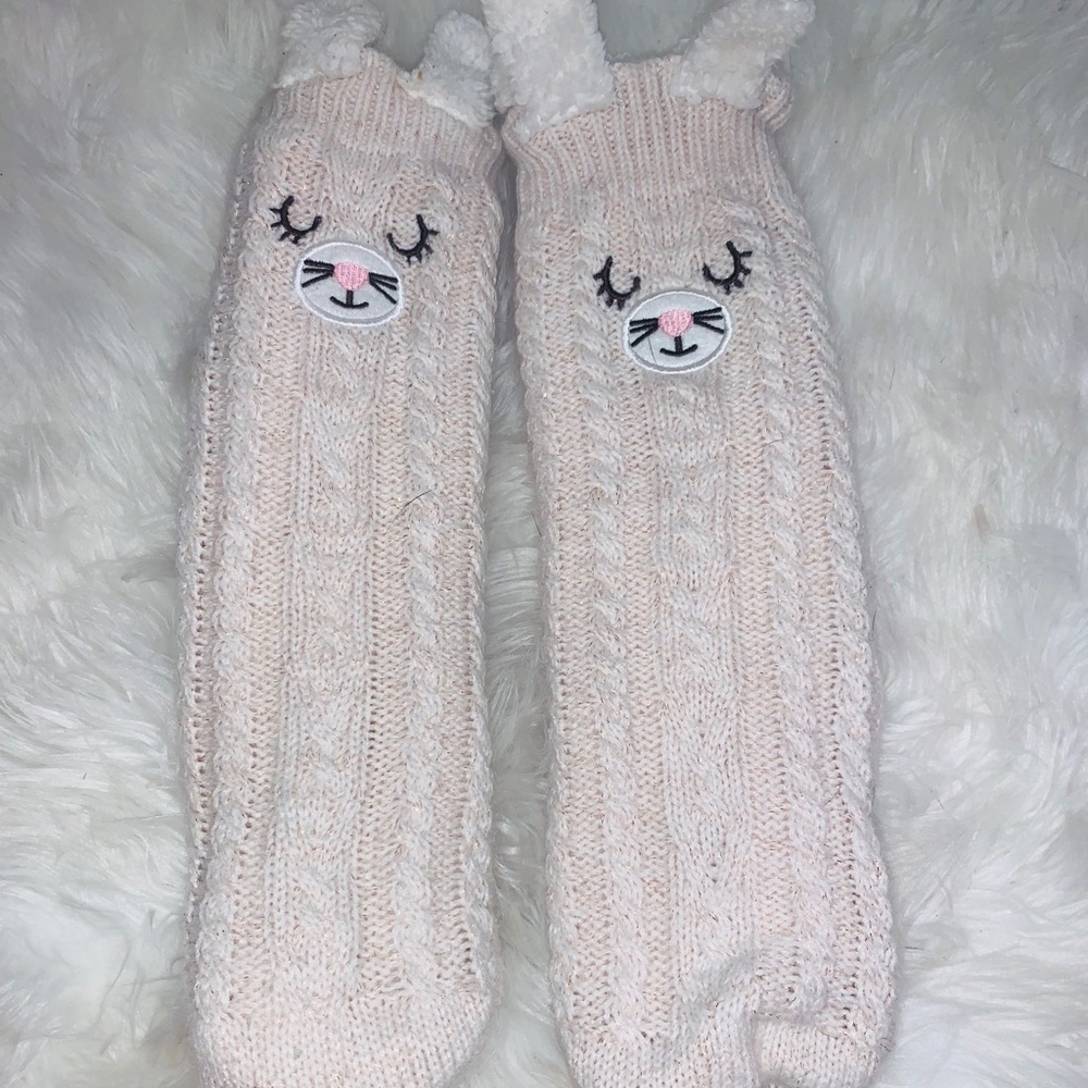 llama Fuzzy sock slippers